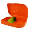 Plastikfreie Brotbox orange
