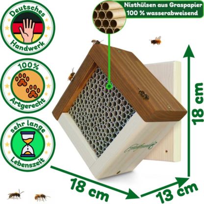 Wildbienenhaus Wandhalterung Maße